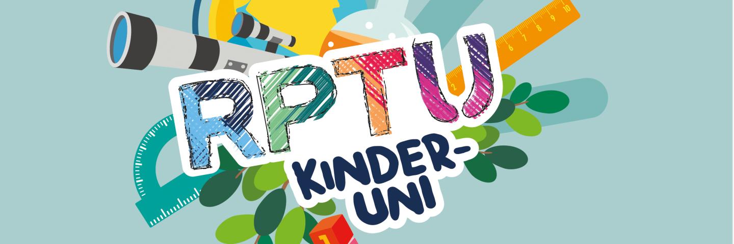 Das Bild zeigt das Logo der RPTU-Kinder-Uni